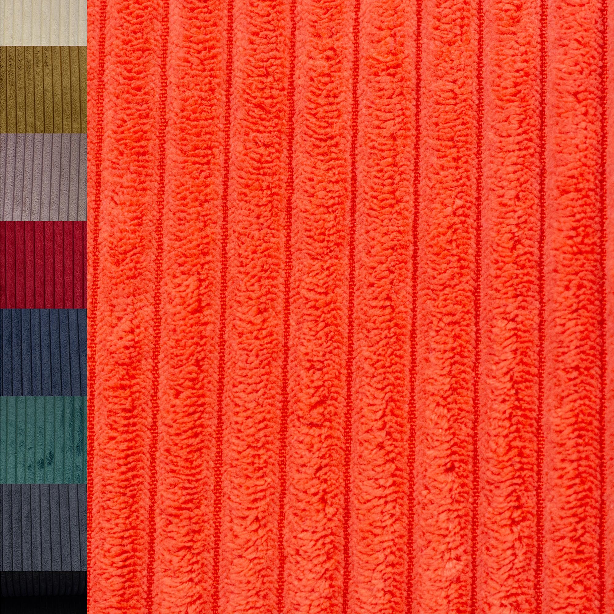 MAGAM-Stoffe Wien Samtcord Deko Polster Taschen Kleidung Breitcord Meterware ab 50cm (15. Petrol dunkel)