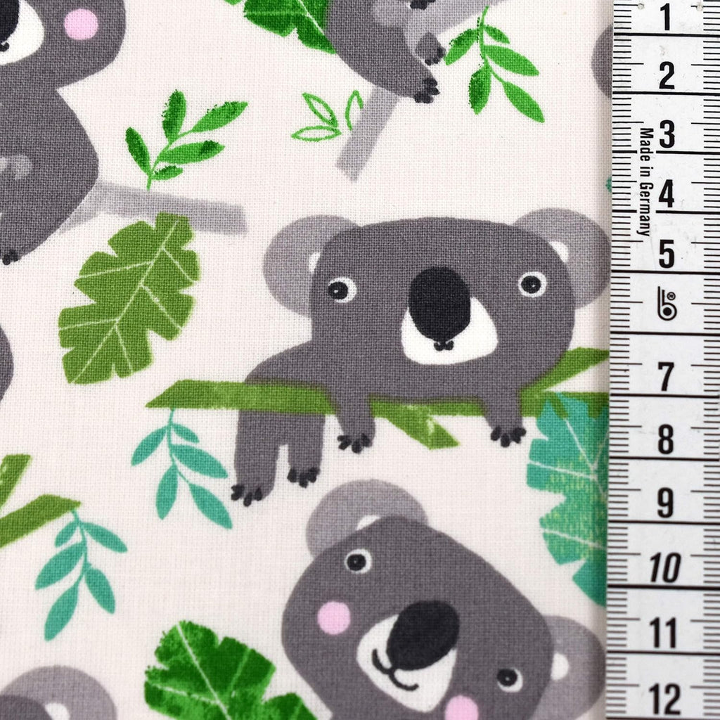 MAGAM-Stoffe Koala Bär Kinder Baumwollstoff aus Frankreich OEKO-TEX Meterware ab 50cm