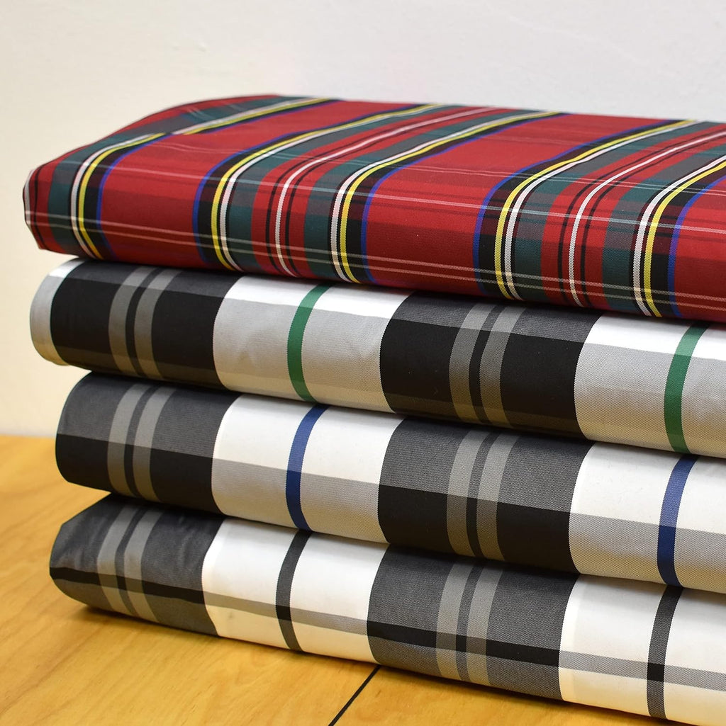 MAGAM-Stoffe Liam Futterstoff Segeltuch Outdoor Stoff Meterware 50cm (Streifen grün)