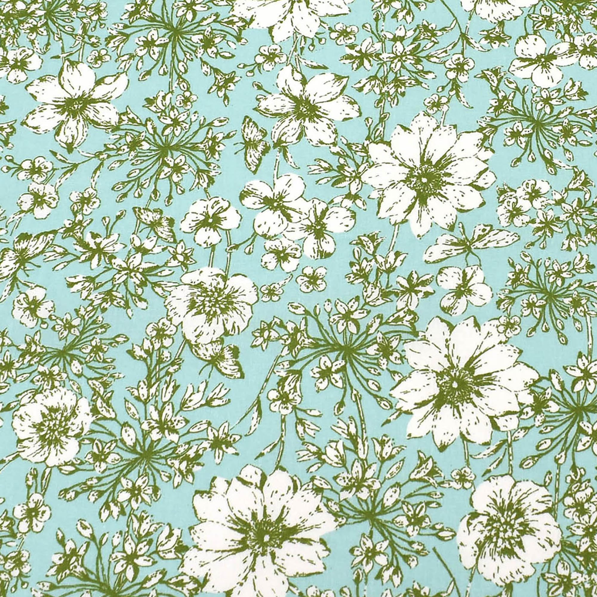 MAGAM-Stoffe Alya Baumwollstoff aus Frankreich OEKO-TEX Meterware ab 50cm (Gelb)