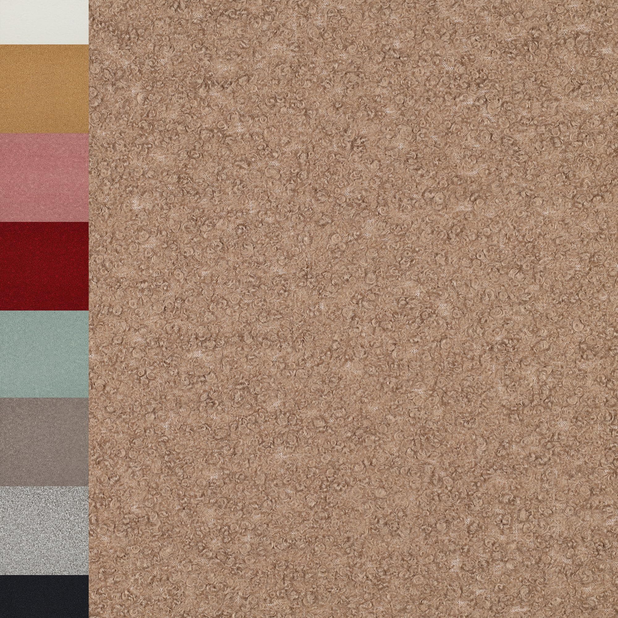 MAGAM-Stoffe Ruby Teddy super weicher Teddyfell Boucle Meterware ab 50cm (01. Natur)