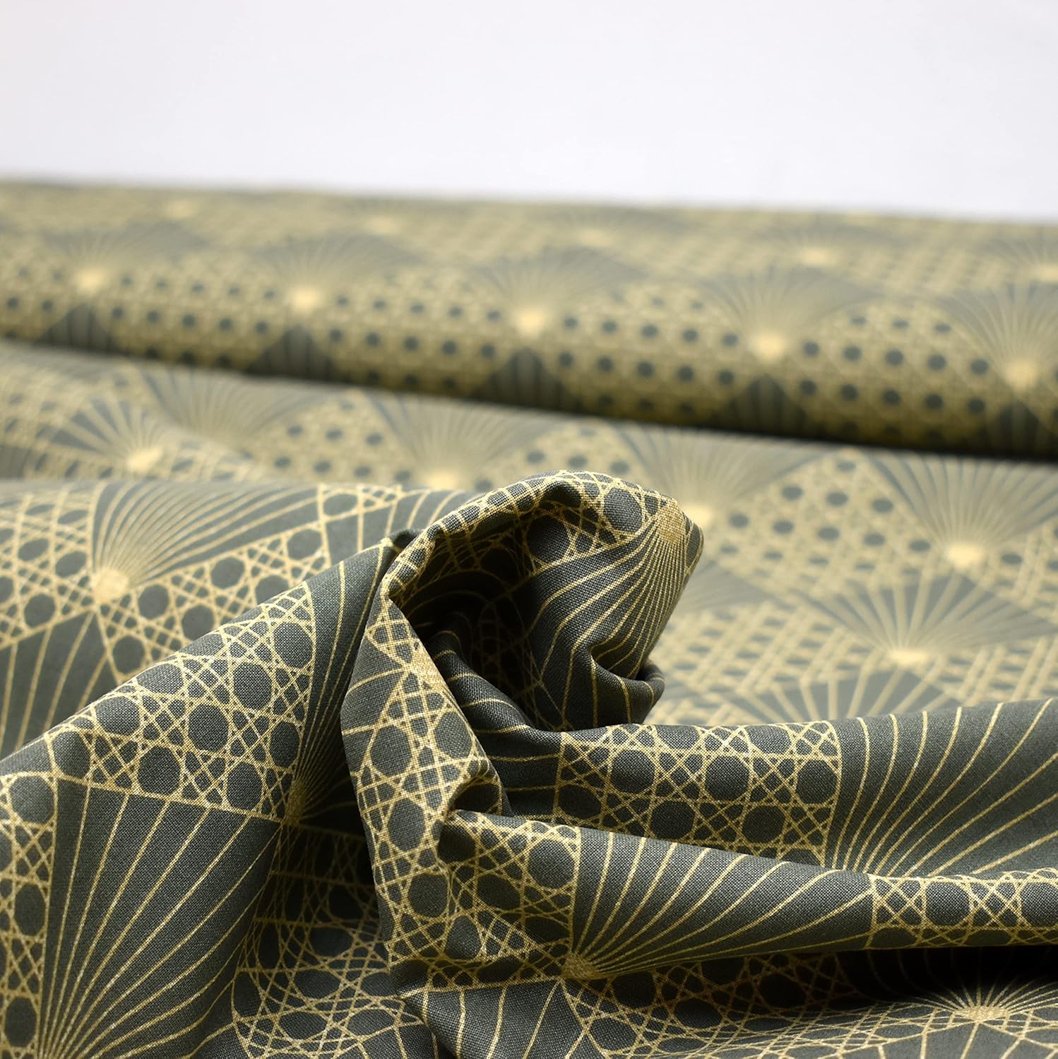 MAGAM-Stoffe Kasimir Baumwollstoff Oeko-Tex Meterware 50cm (Khaki)