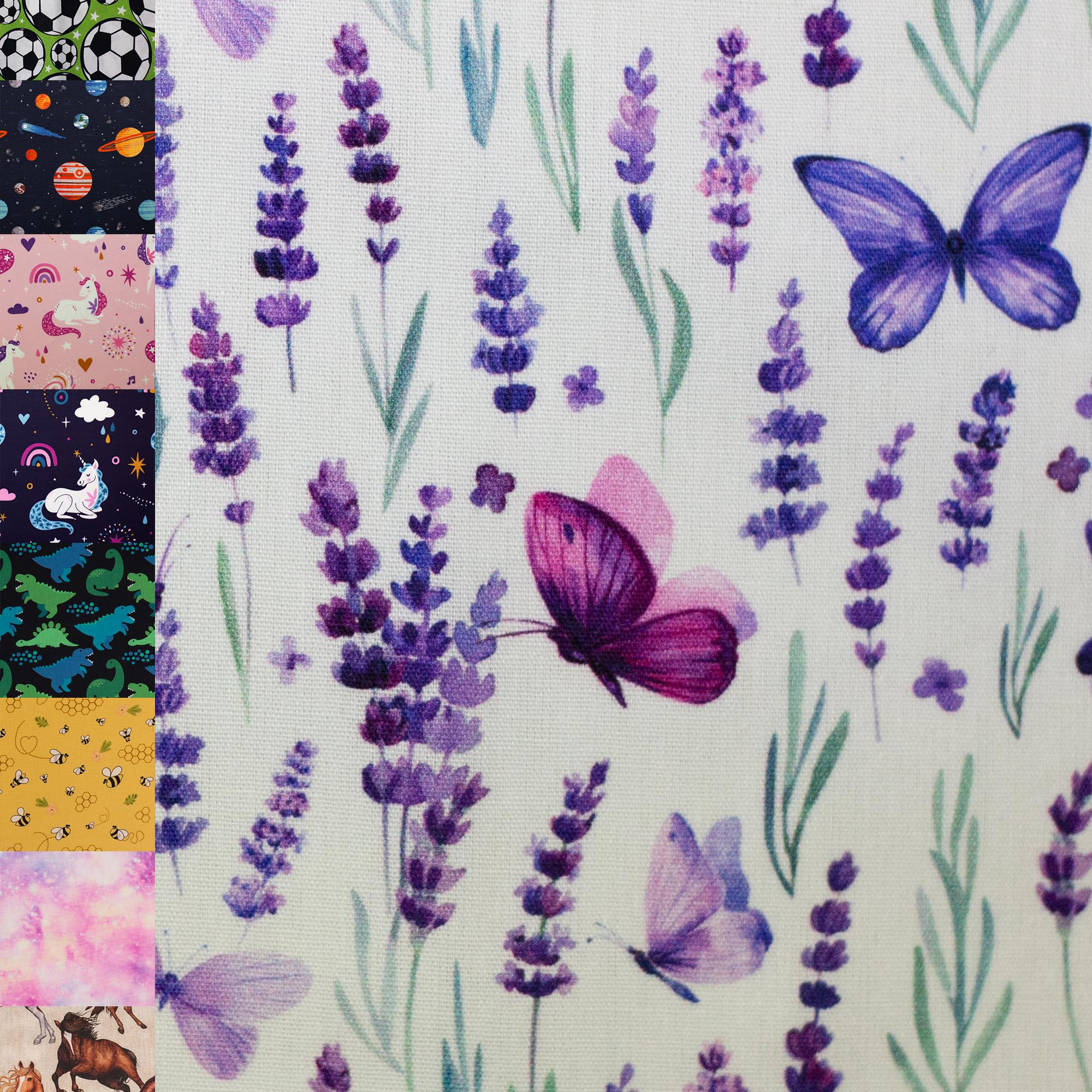 MAGAM-Stoffe Niklas Kinder Baumwollstoff ÖKO-TEX Meterware ab 50cm (Bienen gelb)