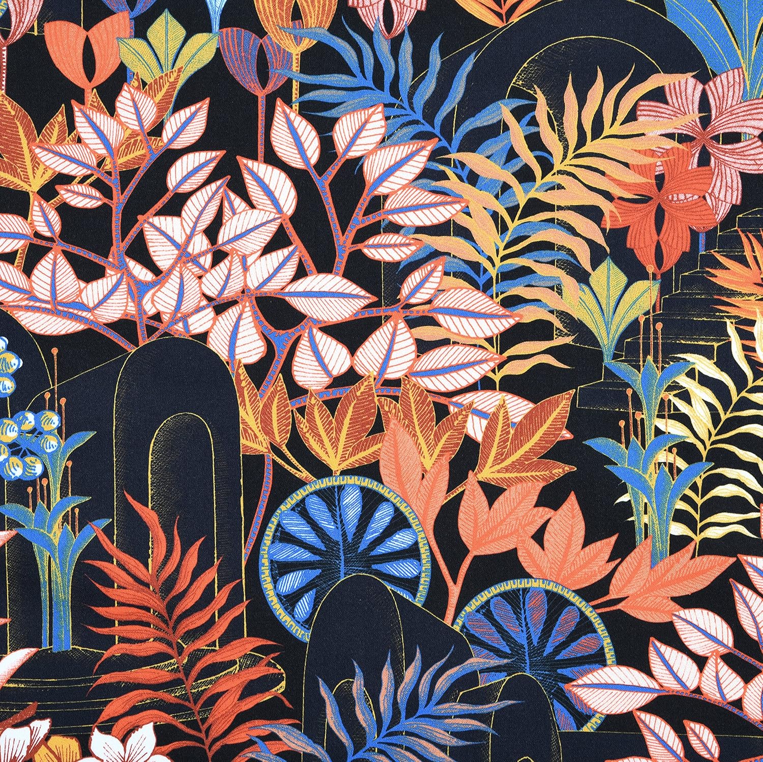 MAGAM-Stoffe Hanna Baumwollstoff Bezugsstoff Oeko-Tex Meterware 50cm (Santana)