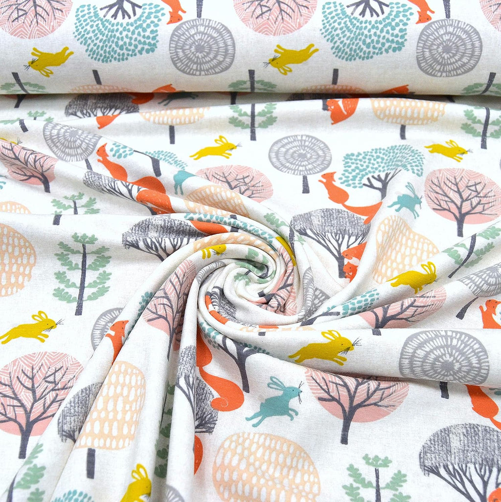 MAGAM-Stoffe Judith Waldfreunde Kinderstoff Oeko-Tex Meterware 50cm (Jersey)