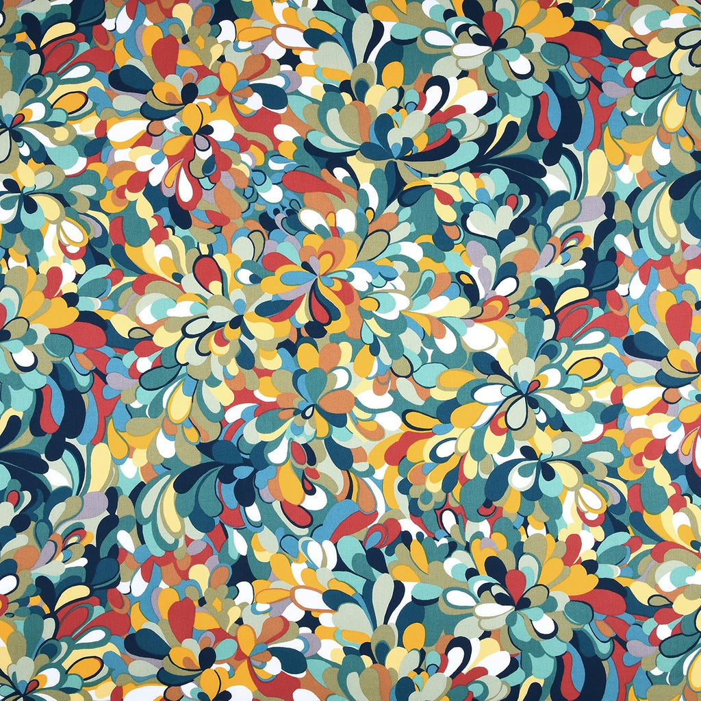 MAGAM-Stoffe Splash Baumwollstoff Oeko-Tex Meterware 50cm (Grün)