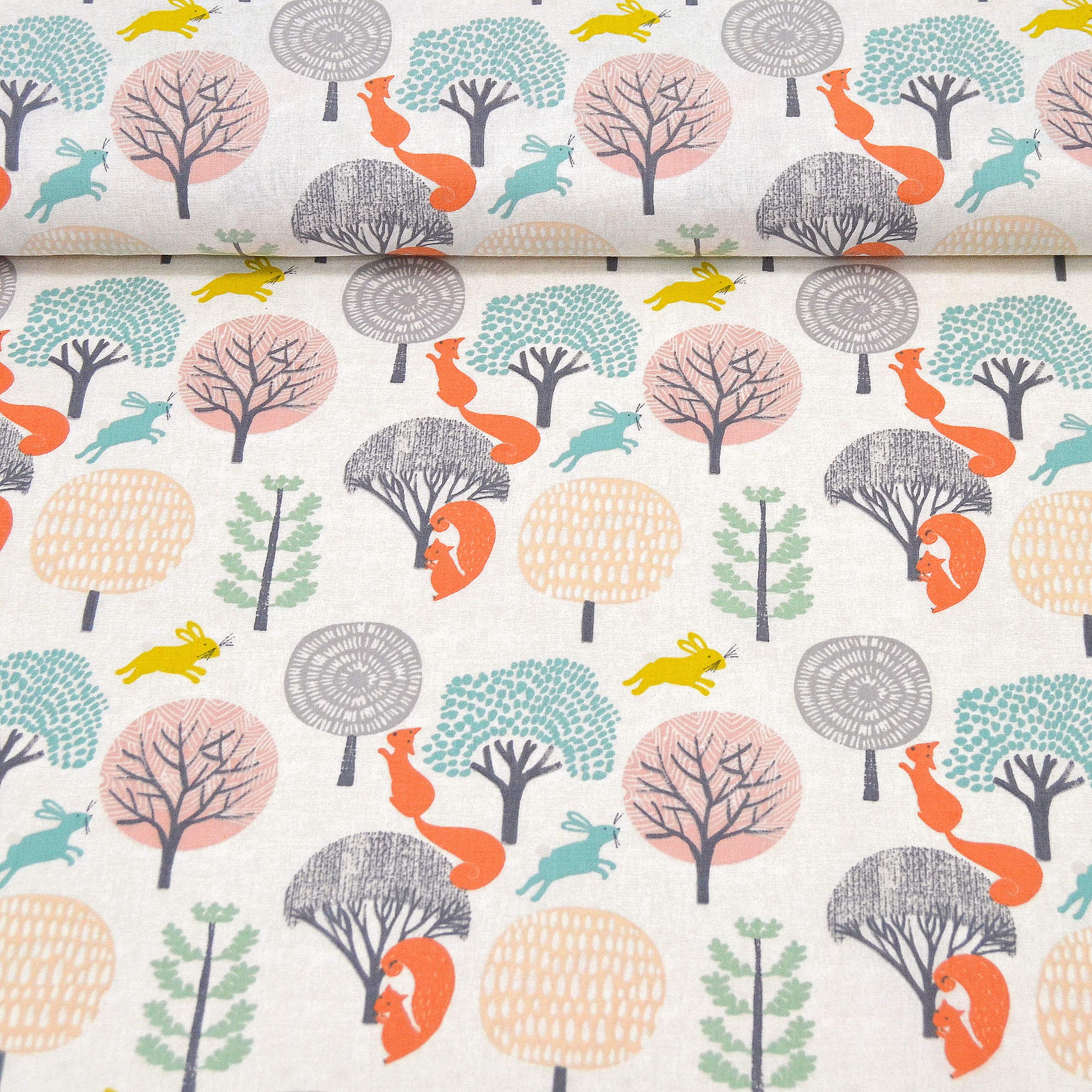 MAGAM-Stoffe Judith Waldfreunde Kinderstoff Oeko-Tex Meterware 50cm (Jersey)