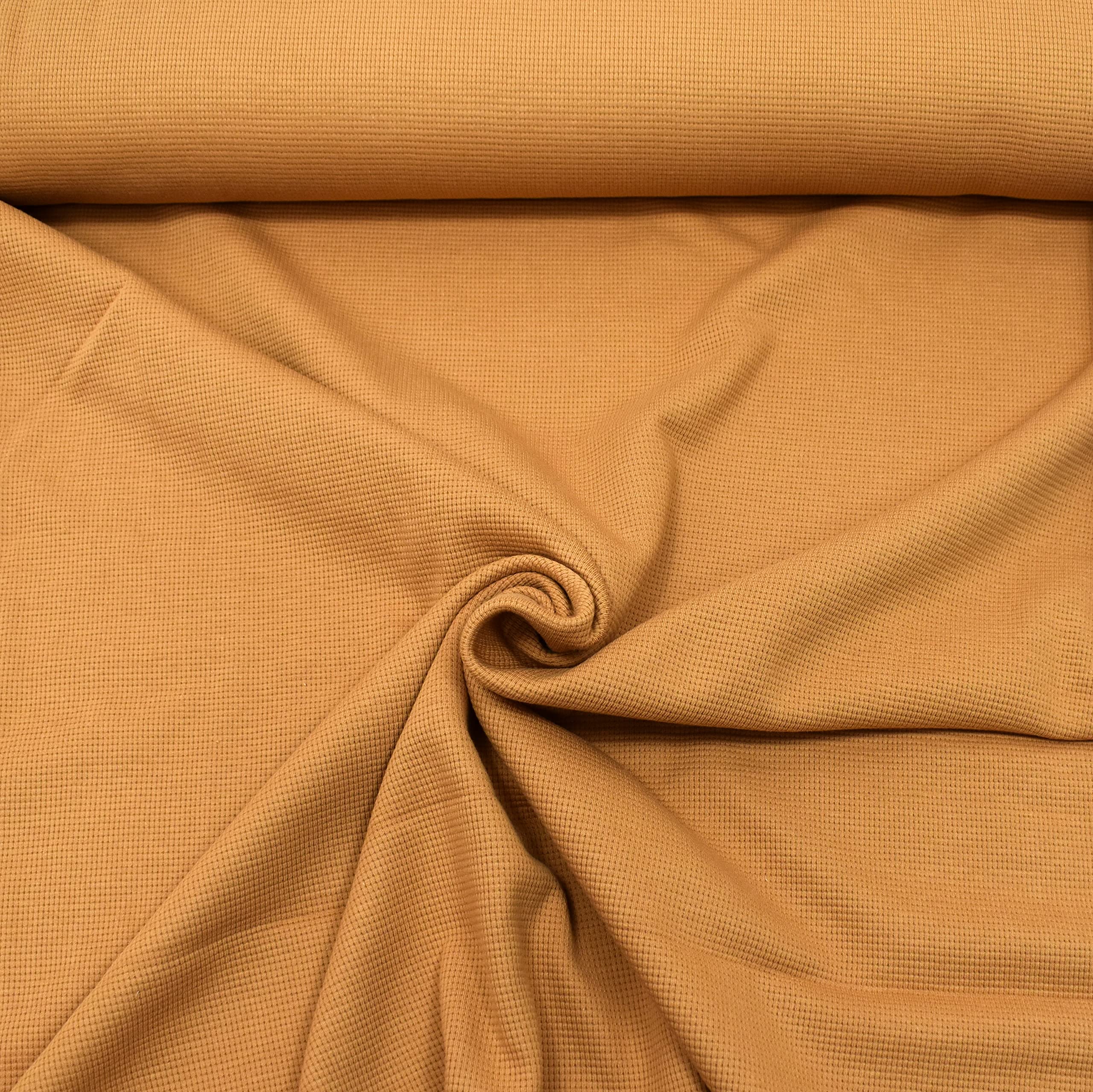 MAGAM-Stoffe Benny Waffeljersey Waffel Stoff 100% Baumwolle Oeko-Tex Meterware 50cm (01. Natur)