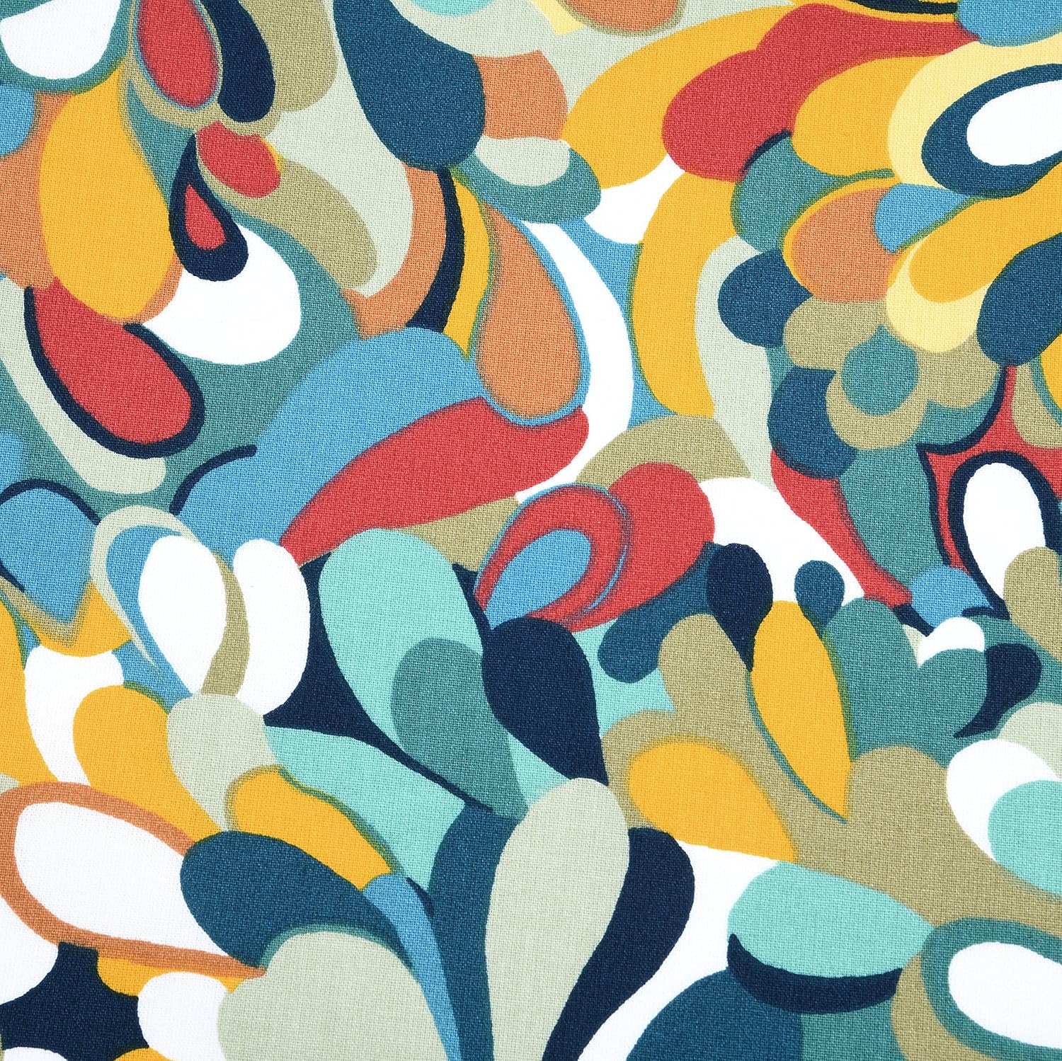 MAGAM-Stoffe Splash Baumwollstoff Oeko-Tex Meterware 50cm (Grün)