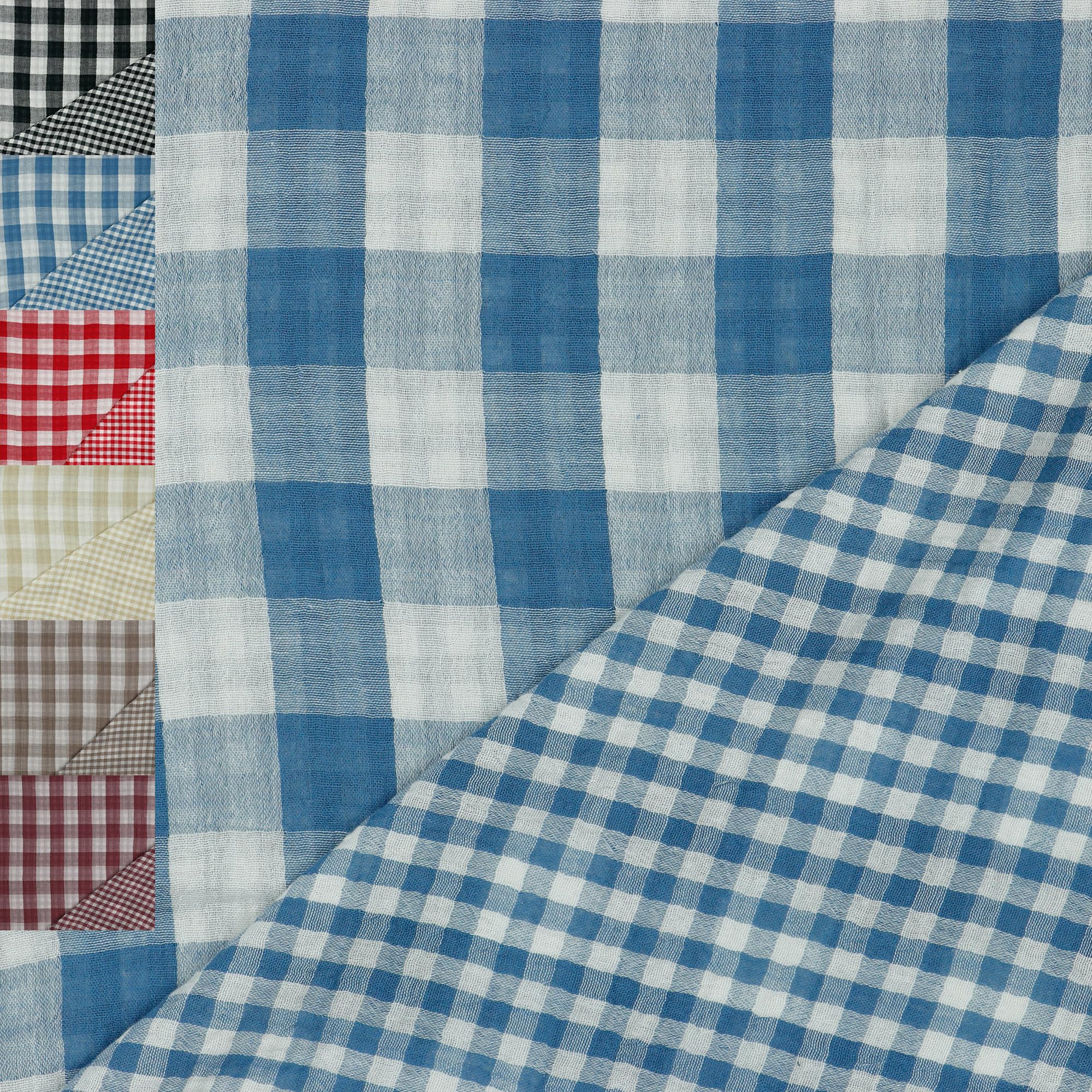 MAGAM-Stoffe Paul Musselin Mulltuch Kinder Baumwollstoff Oeko-Tex Meterware 50cm (Haselnuss & bunte Blätter)