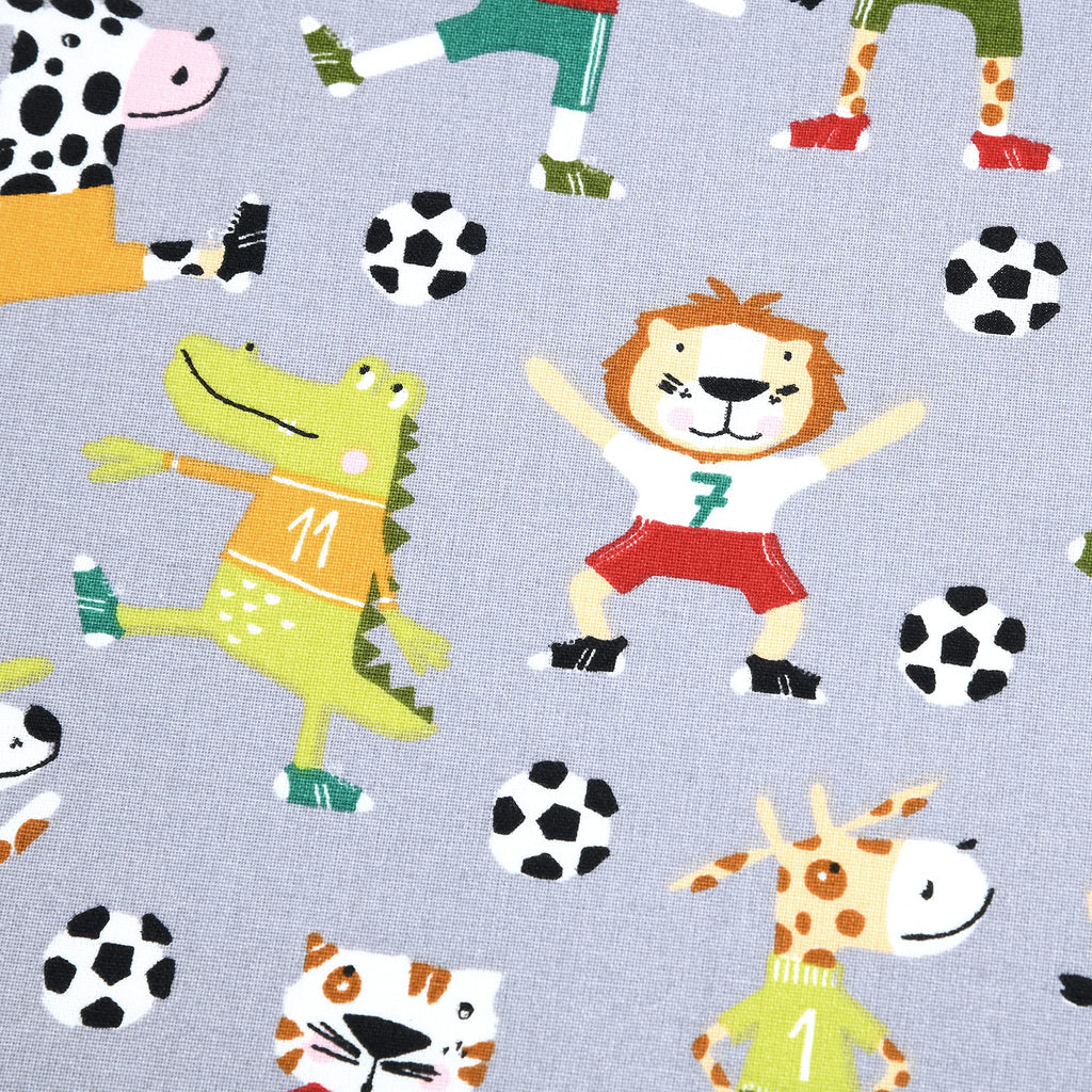 MAGAM-Stoffe Zizou Kinderstoff Oeko-Tex Meterware 50cm (Jersey grau)