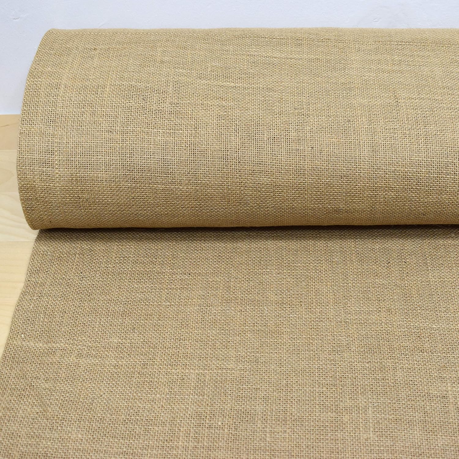 MAGAM-Stoffe 1m Jute Stoff aus 100% Jute Rupfen Natur Sack-Leinen Dekostoff Meterware (Klassik)