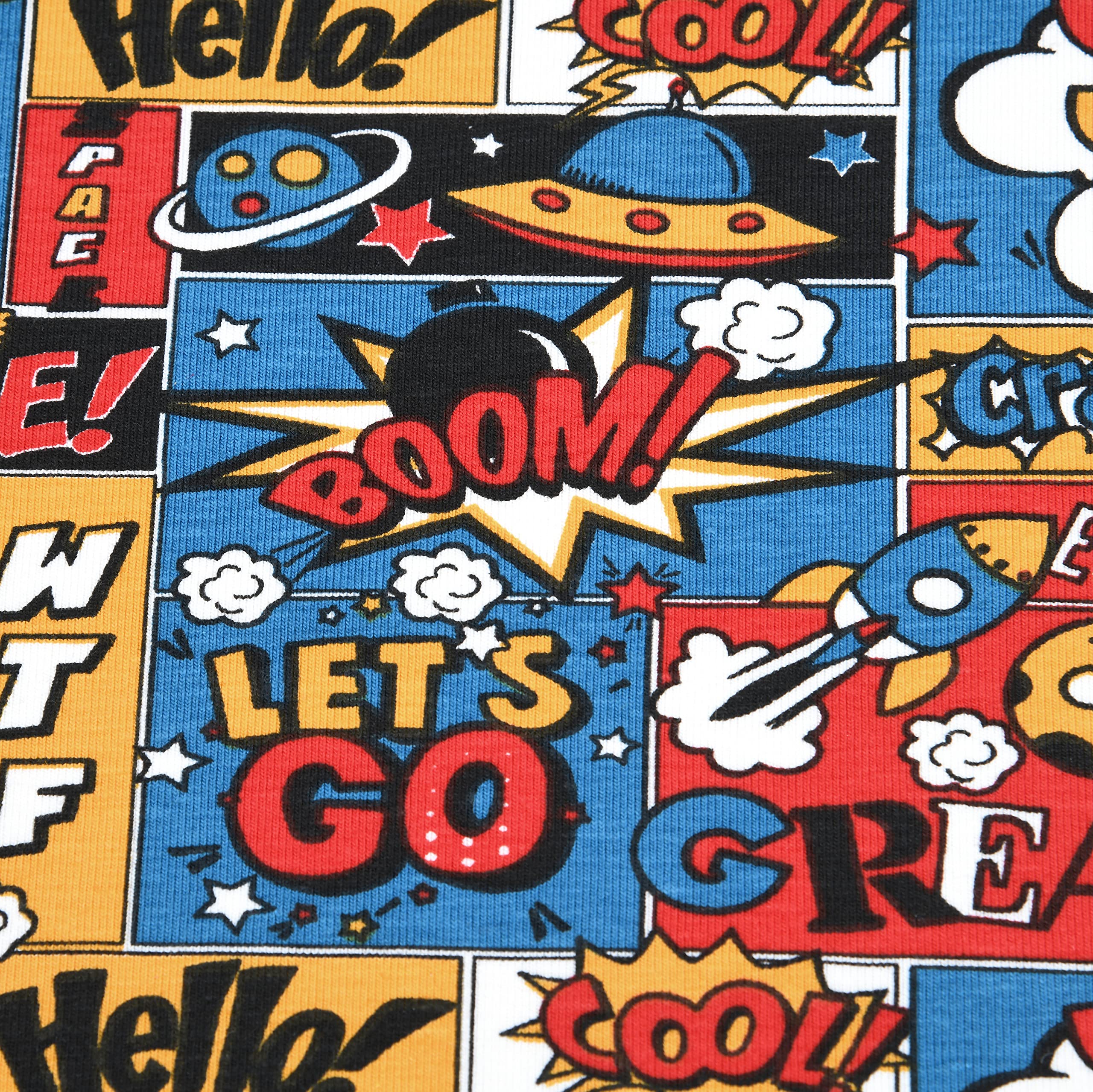 MAGAM-Stoffe Yes You Can Kinderstoff Oeko-Tex Meterware 50cm (100% Baumwolle grau)