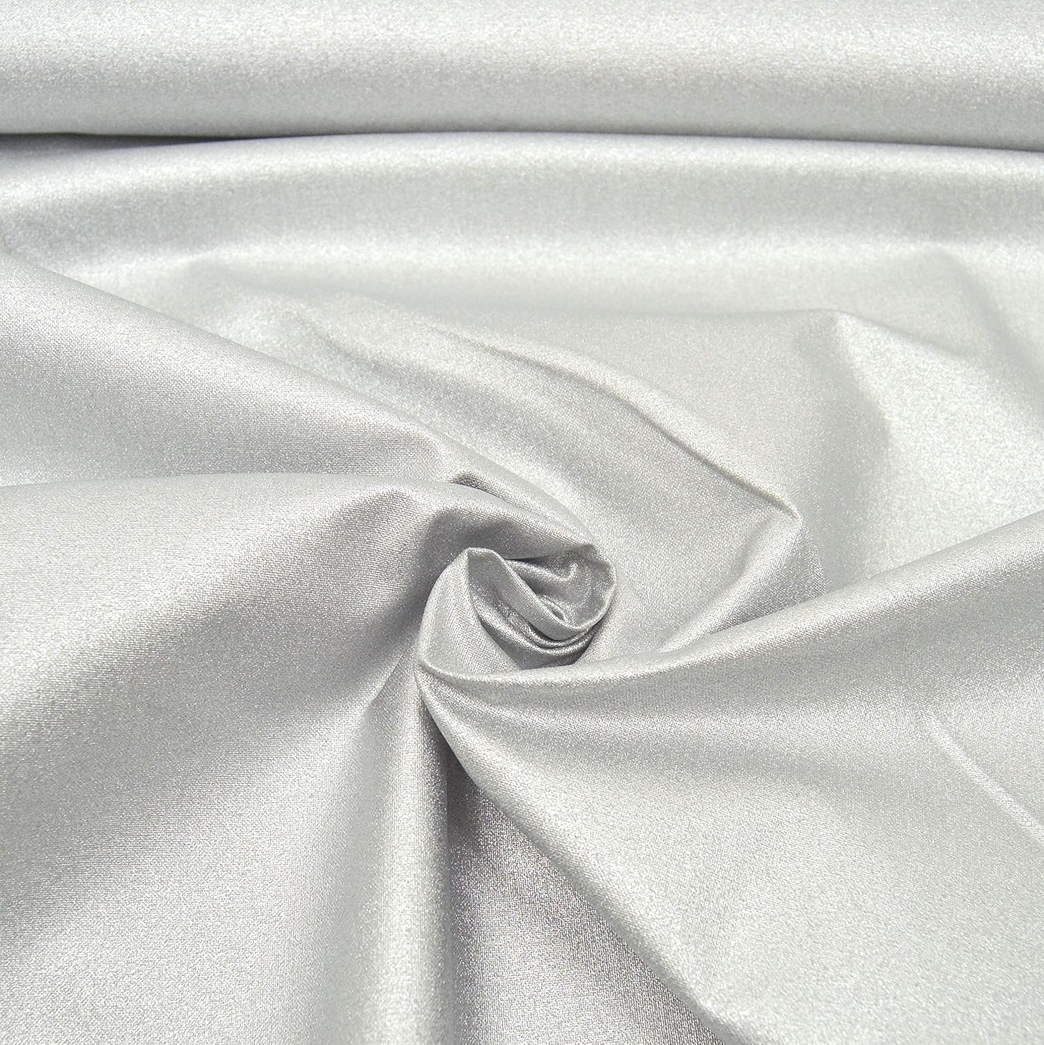 MAGAM-Stoffe Maren Wasserabweisender Baumwollstoff Wachstuch Glitzer Oeko-Tex Meterware 50cm (02. Silber)