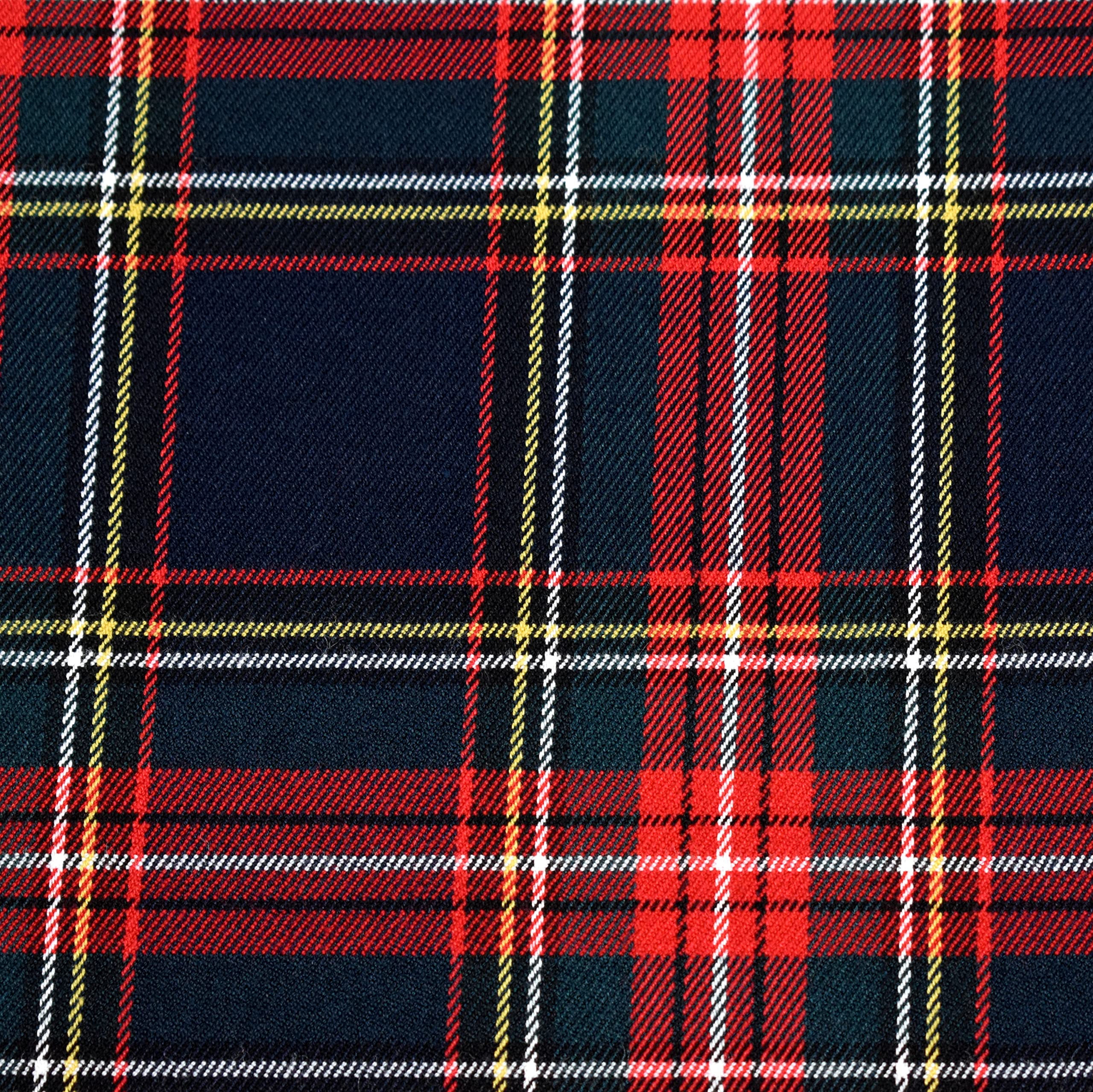 MAGAM-Stoffe Glen Schottenkaro Stoff Oeko-Tex Meterware 50cm (04. Weiß)