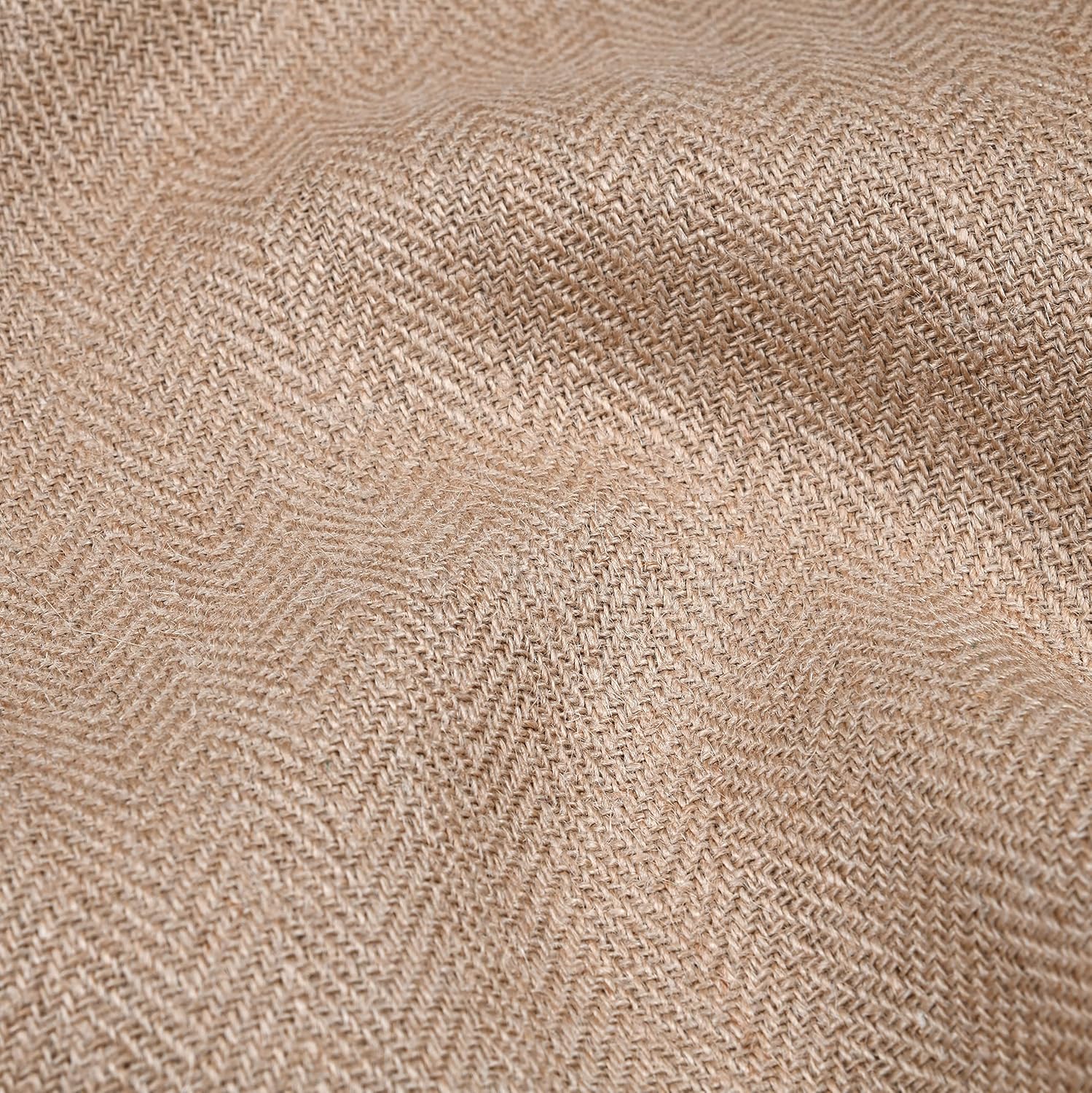 MAGAM-Stoffe Luca 1m Jute Stoff aus 100% Jute Rupfen Natur Sack-Leinen Dekostoff Meterware (Premium gemustert)