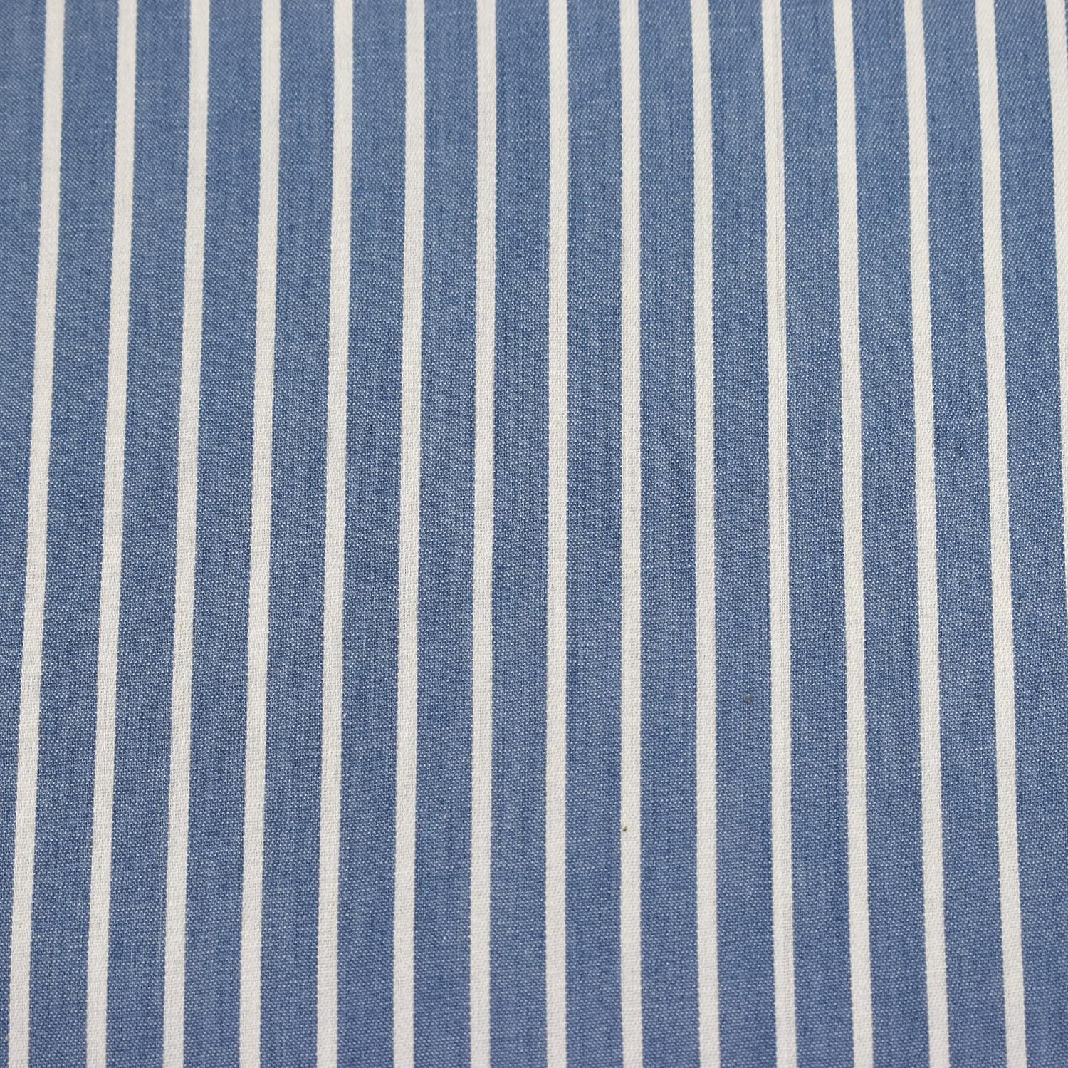 MAGAM-Stoffe Carlo Jeans Stoff aus 100% Baumwolle Meterware 50cm (Streifen hellblau)