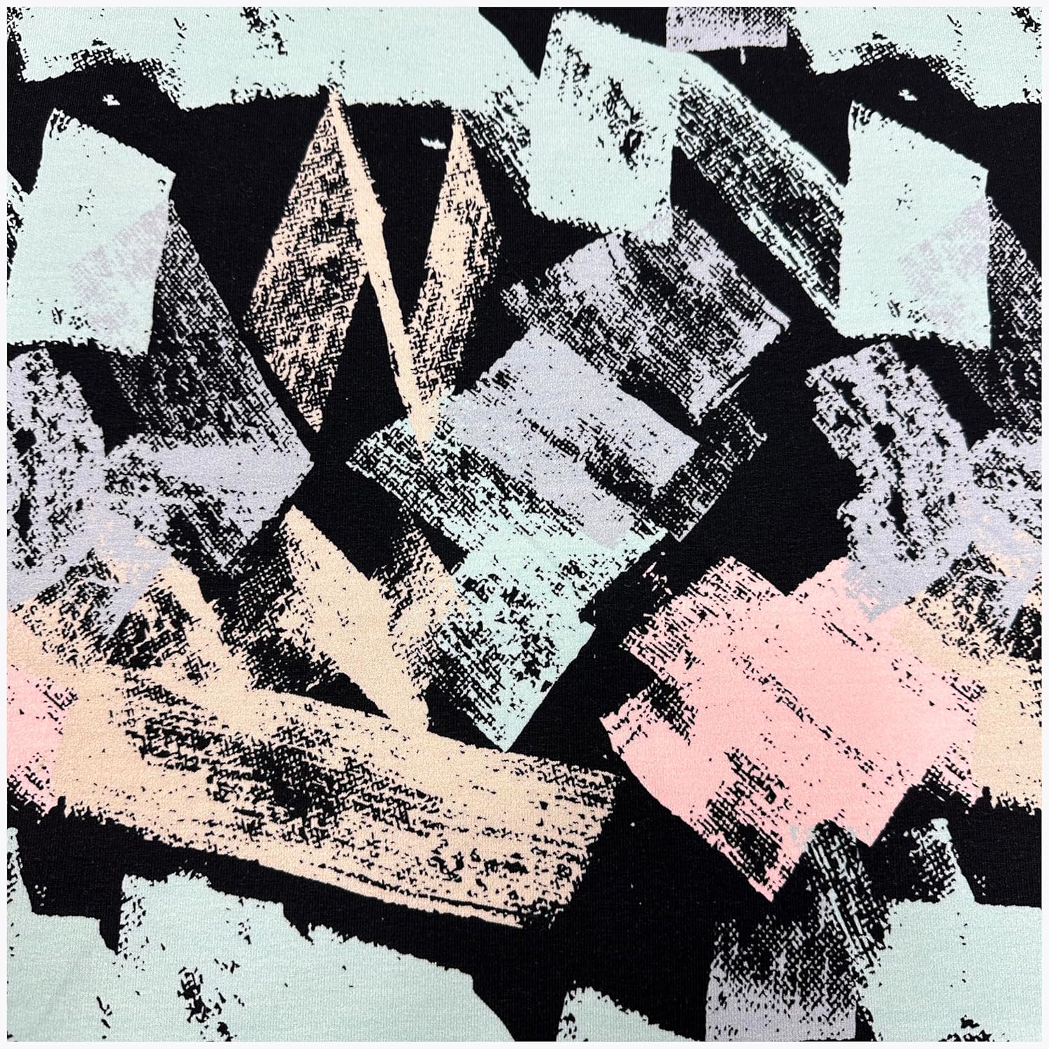 MAGAM-Stoffe Art Brush French Terry Sweat Stoff OEKO-TEX Meterware ab 50cm