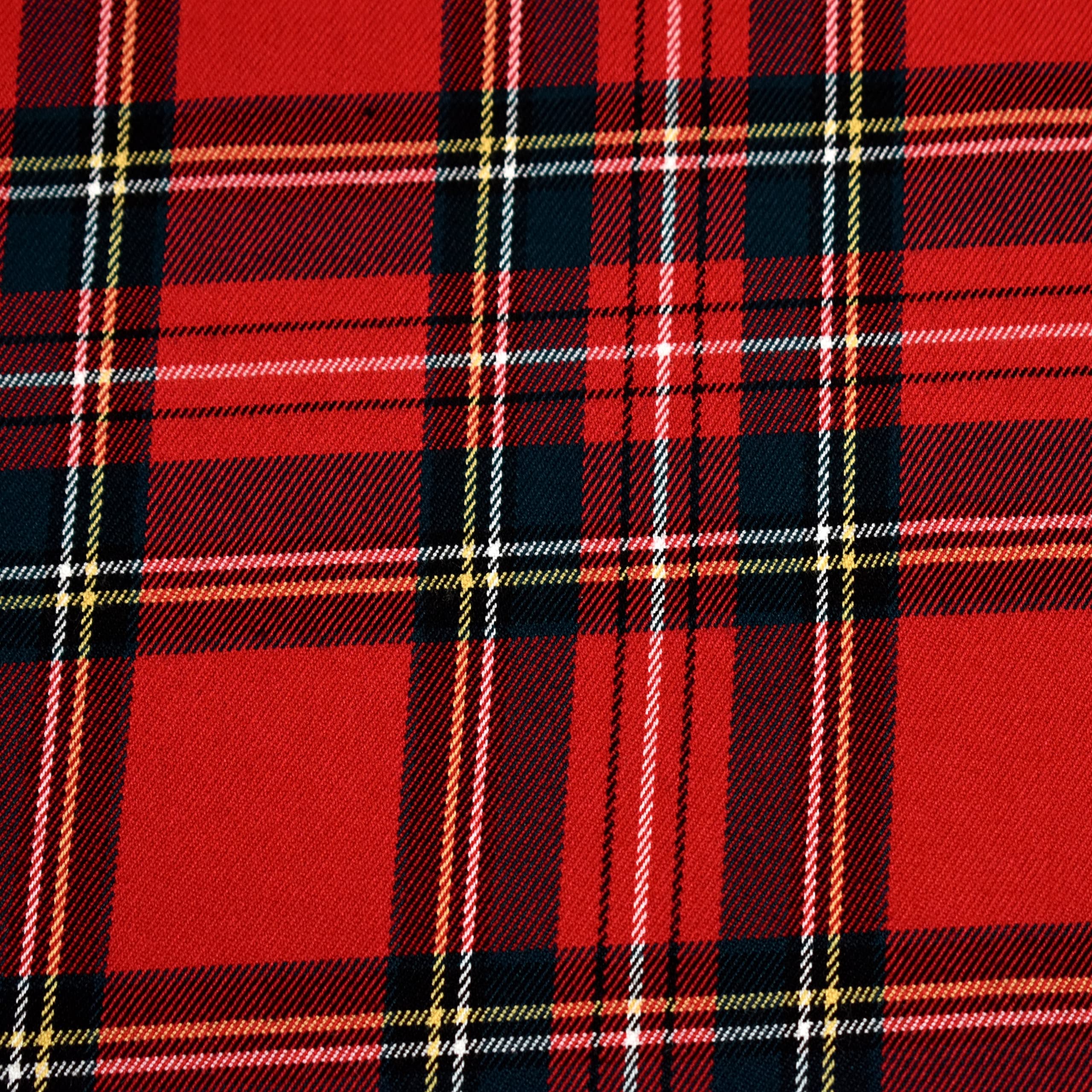 MAGAM-Stoffe Glen Schottenkaro Stoff Oeko-Tex Meterware 50cm (04. Weiß)