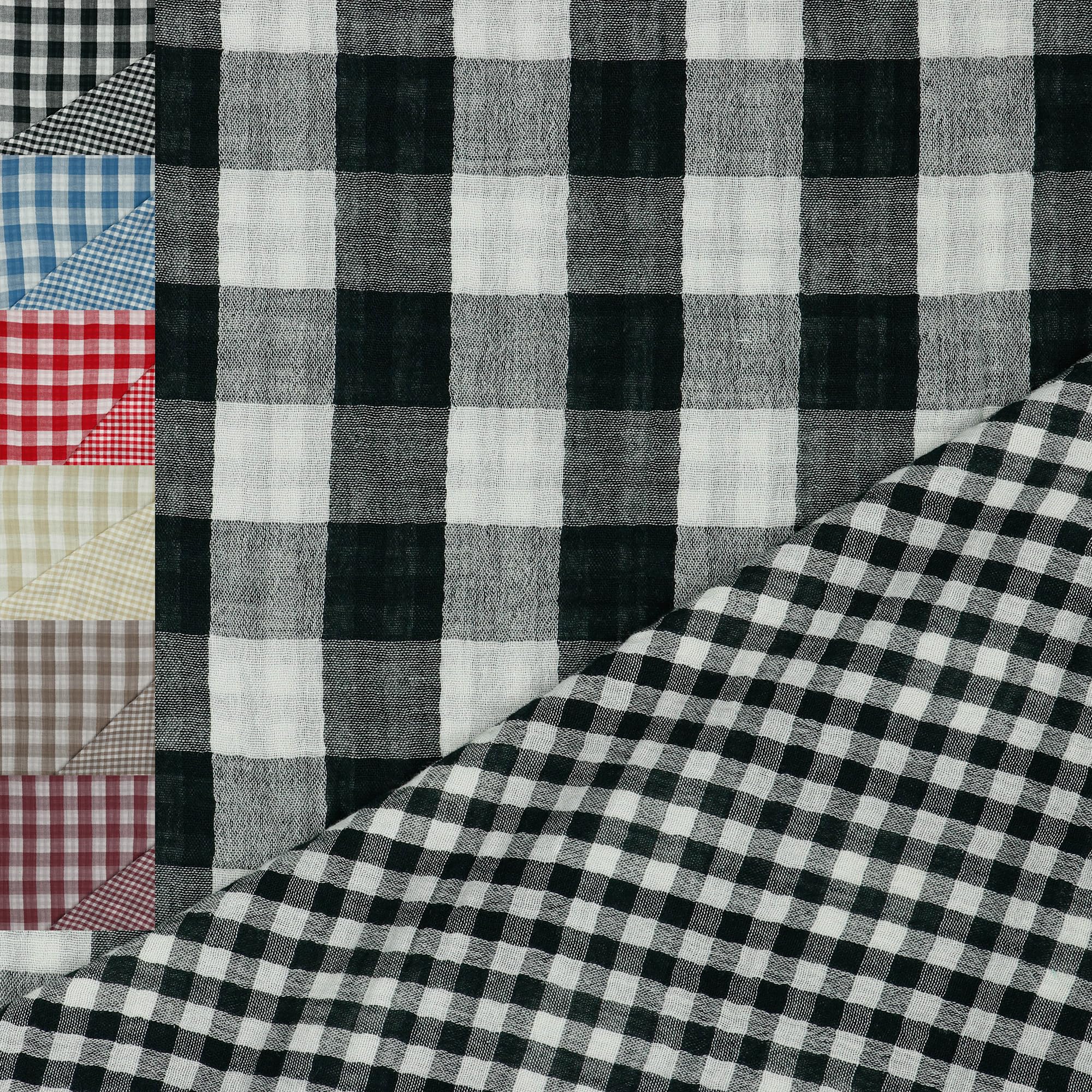 MAGAM-Stoffe Paul Musselin Mulltuch Kinder Baumwollstoff Oeko-Tex Meterware 50cm (Haselnuss & bunte Blätter)