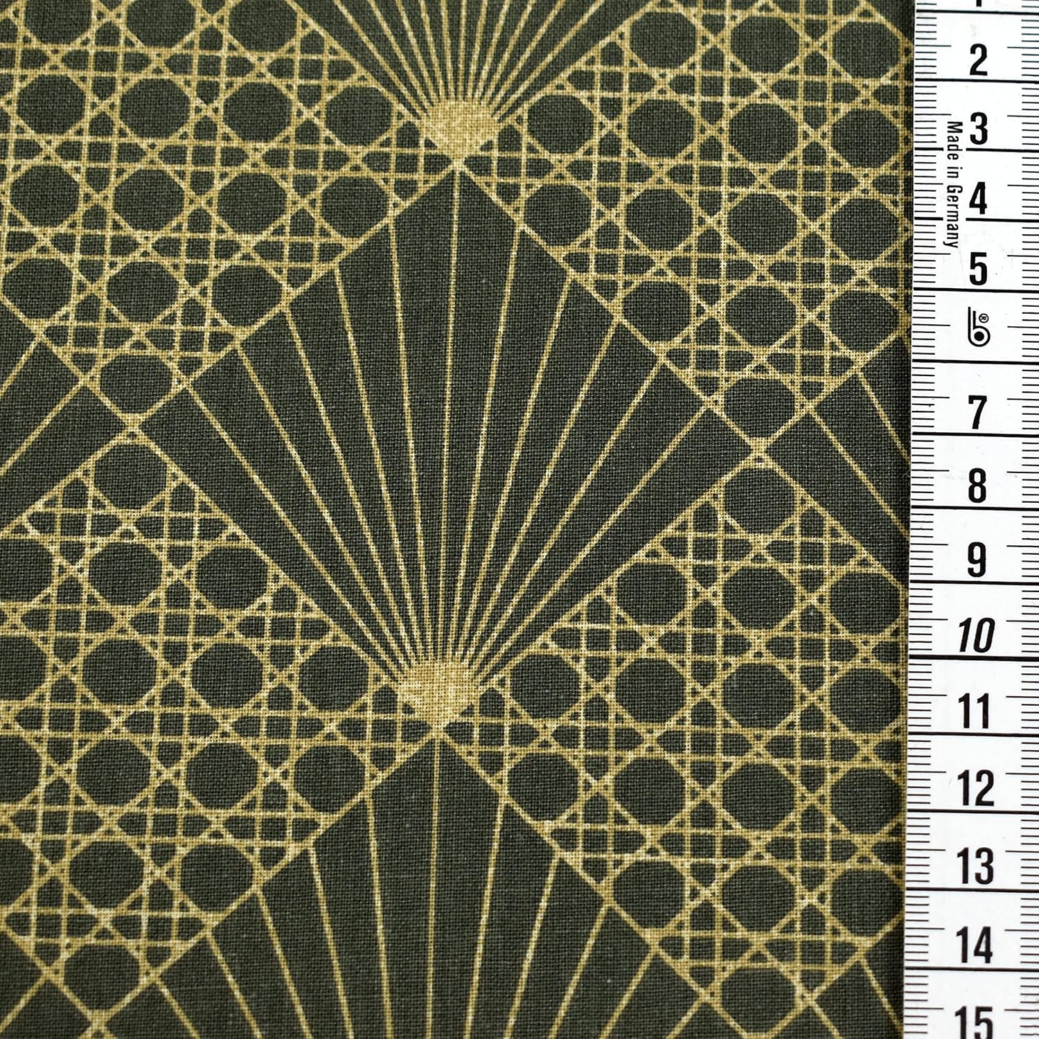 MAGAM-Stoffe Kasimir Baumwollstoff Oeko-Tex Meterware 50cm (Khaki)