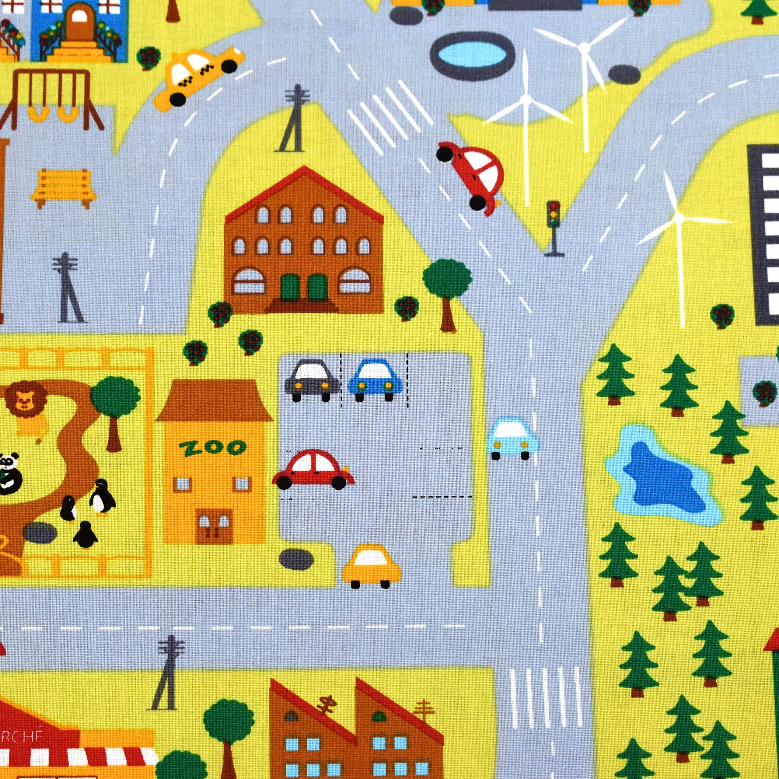 MAGAM-Stoffe Kinder Baumwollstoff aus Frankreich OEKO-TEX Meterware ab 50cm (Yes You Can grau | 145g/160cm)