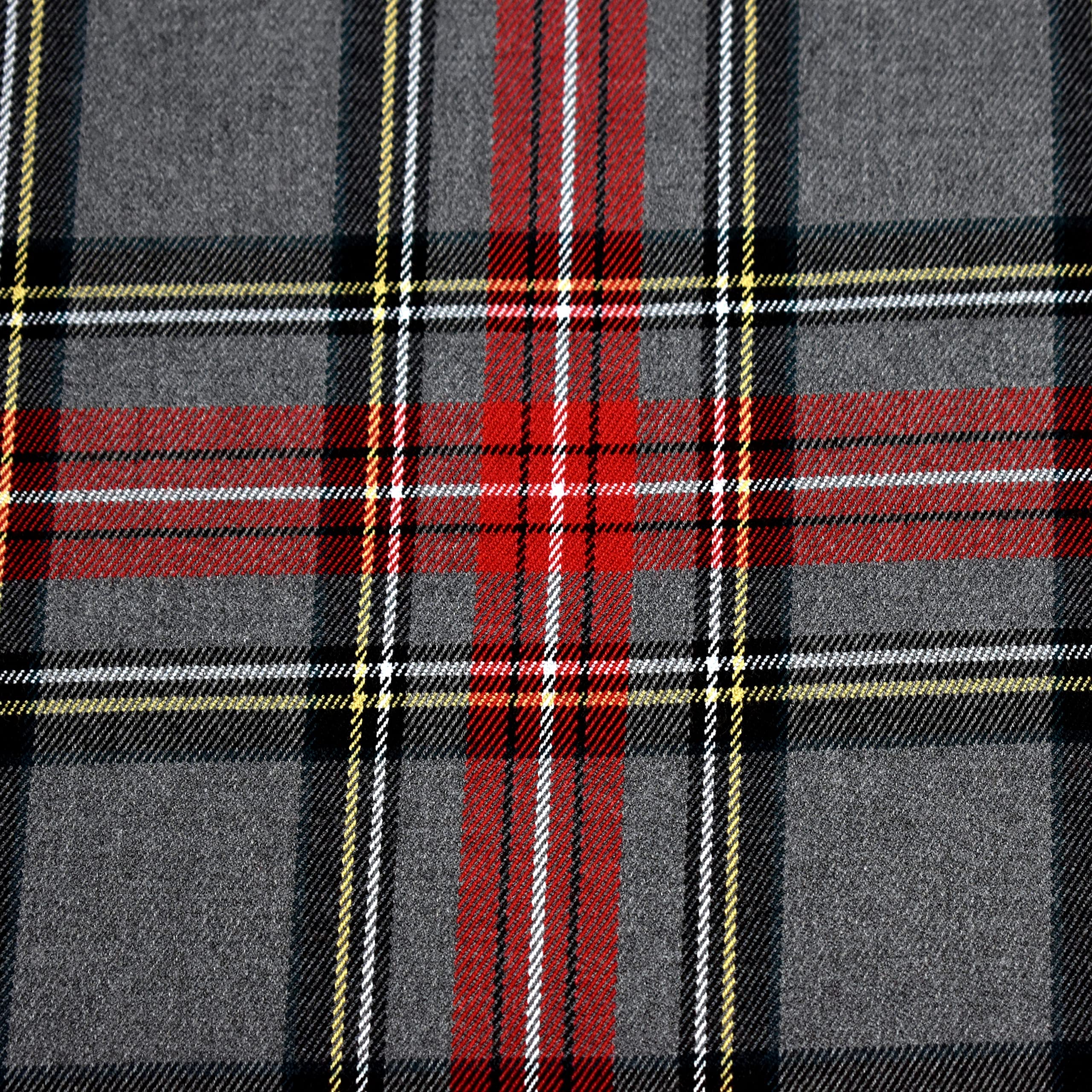 MAGAM-Stoffe Glen Schottenkaro Stoff Oeko-Tex Meterware 50cm (04. Weiß)