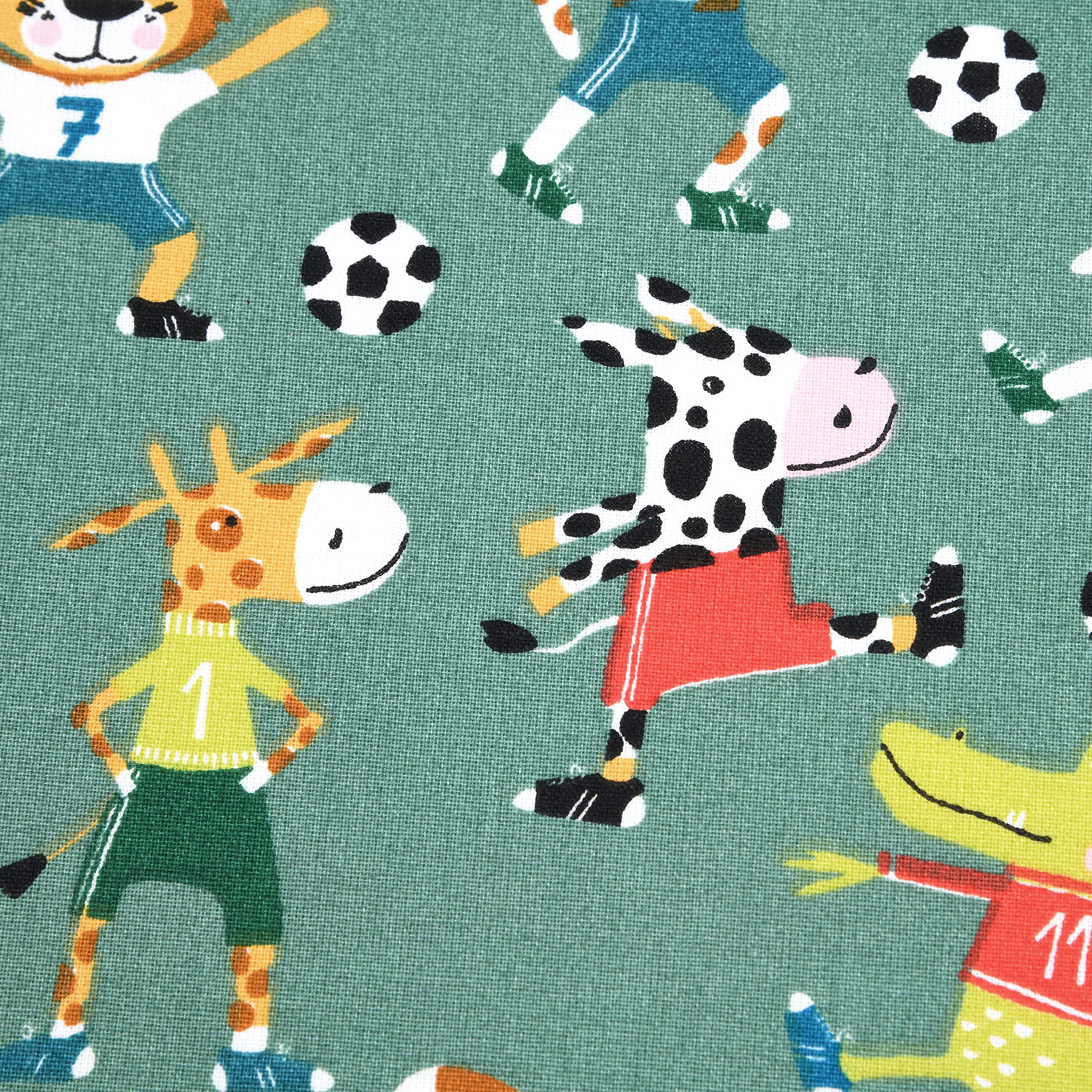 MAGAM-Stoffe Kinder Baumwollstoff aus Frankreich OEKO-TEX Meterware ab 50cm (Yes You Can grau | 145g/160cm)