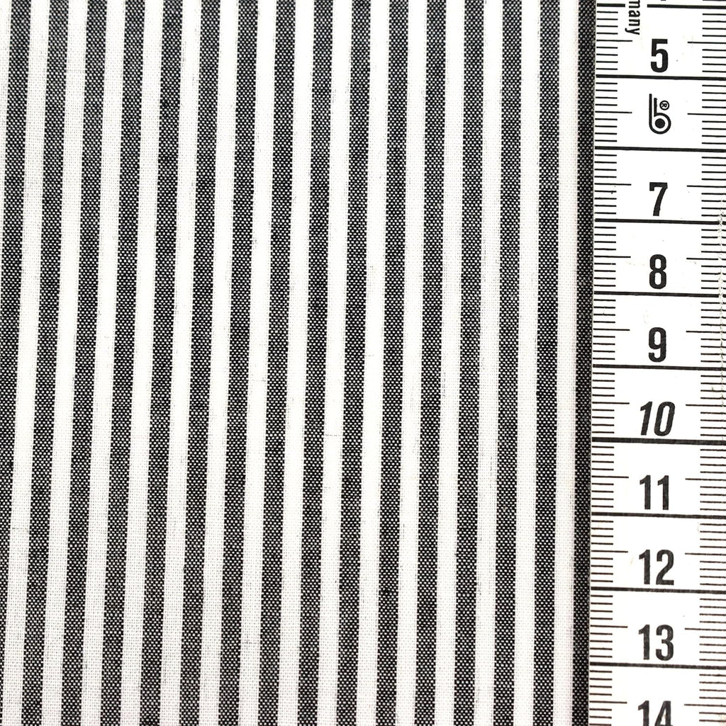 MAGAM-Stoffe Mona Streifen Kinder Baumwollstoff Oeko-Tex Meterware 50cm (20. Schwarz)