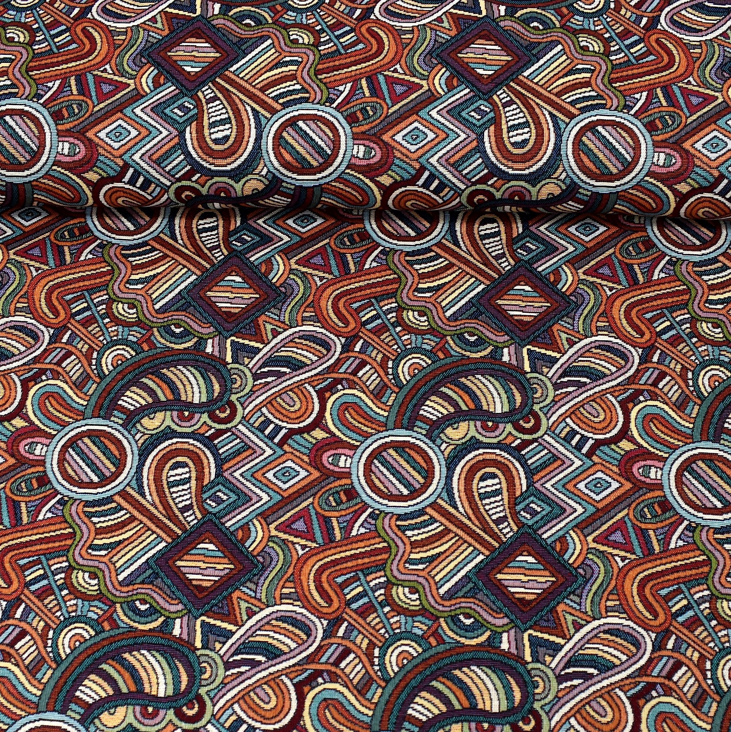 MAGAM-Stoffe Bilbao schwerer Möbel Polster Stoff Meterware 50cm (Streifen)